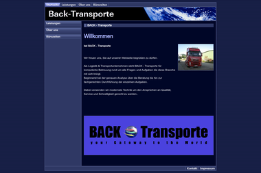 back-transporte.de - Internationale Spedition Offenburg