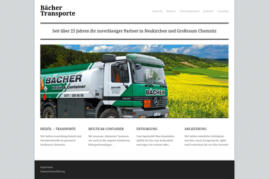 baecher-transporte.de - Containerverleih Chemnitz
