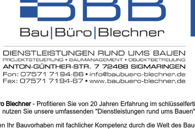 baubuero-blechner.de - Elektriker Sigmaringen