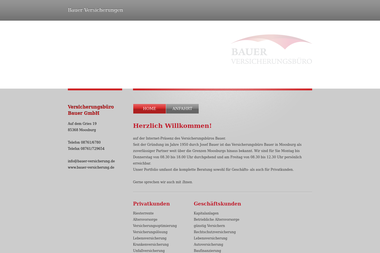 bauer-versicherung.de - Versicherungsmakler Moosburg An Der Isar
