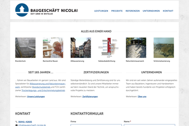 baugeschaeft-nicolai.de - Straßenbauunternehmen Wetzlar