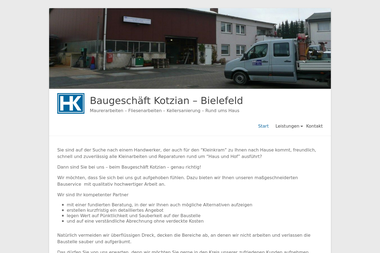 bau-kotzian.de - Straßenbauunternehmen Bielefeld