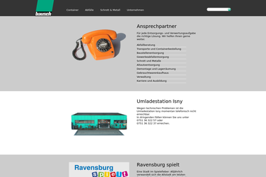 bausch-entsorgung.de - Containerverleih Ravensburg