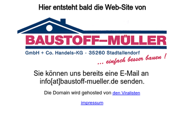 baustoff-mueller.de - Baustoffe Stadtallendorf