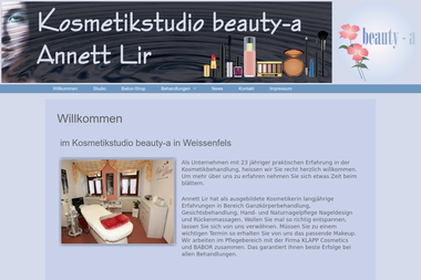 beauty-a.de - Kosmetikerin Weissenfels