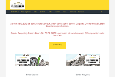 bender2000.de/bender-recycling - Abbruchunternehmen Leverkusen