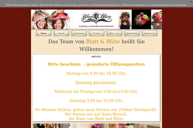 blatt-bluete24.de - Blumengeschäft Offenburg