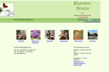 blumen-bruns.de - Blumengeschäft Rinteln