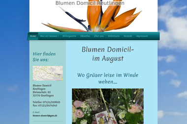 blumen-domicil.de - Blumengeschäft Reutlingen