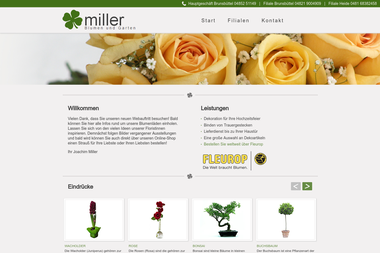 blumen-garten-miller.de - Blumengeschäft Itzehoe