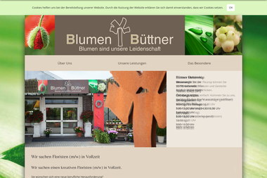 blumenhaus-buettner.de - Blumengeschäft Versmold