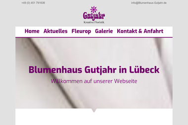 blumenhaus-gutjahr.de - Blumengeschäft Lübeck