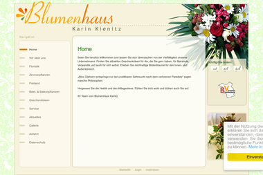 blumenhaus-kienitz.de - Blumengeschäft Wittenberge