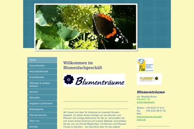 blumentraeume-braun.de - Blumengeschäft Geesthacht