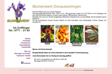 blumenwerk-ds.de - Blumengeschäft Donaueschingen