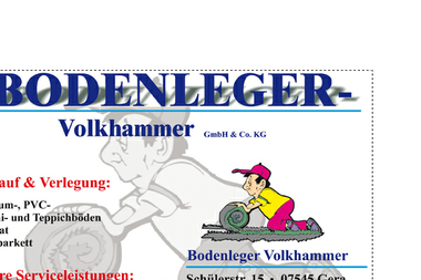 bodenleger-volkhammer.de - Bodenleger Gera