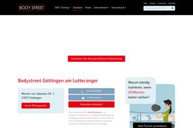bodystreet.com/de/standorte/deutschland/bodystreet-goettingen-am-lutteranger - Personal Trainer Göttingen