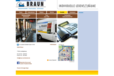 braun-schreinerei.de/index.php - Möbeltischler Ludwigsburg