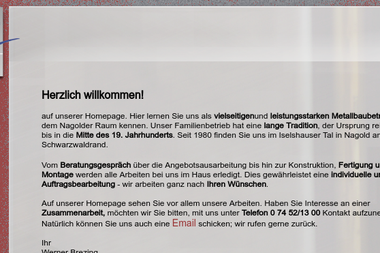 brezing-metallbau.de - Schlosser Nagold