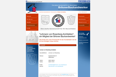 briloner-bauhandwerker.de/firmenverzeichnis/lohmann--von-rosenberg.php - Architektur Brilon