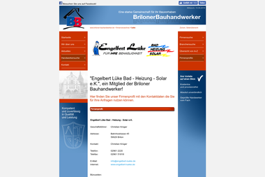 briloner-bauhandwerker.de/firmenverzeichnis/lueke.php - Wasserinstallateur Brilon