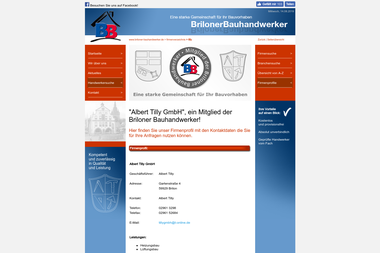 briloner-bauhandwerker.de/firmenverzeichnis/tilly.php - Klimaanlagenbauer Brilon