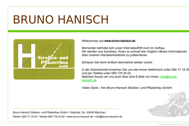 bruno-hanisch.de - Straßenbauunternehmen München