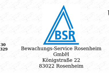 bsr-rosenheim.de - Sicherheitsfirma Rosenheim