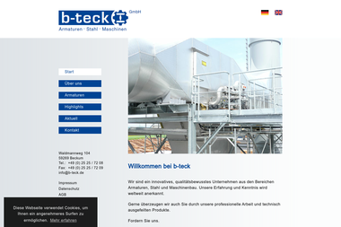b-teck.de - Stahlbau Beckum