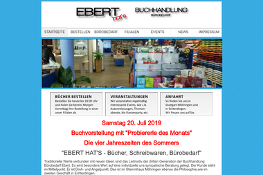buchhandlung-ebert.de - Geschenkartikel Großhandel Leinfelden-Echterdingen