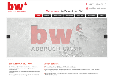 bw-abbruch.de - Abbruchunternehmen Stuttgart