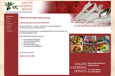 callies-catering.de - Catering Services Erlensee