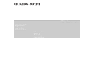 ccs-security.de - Sicherheitsfirma Solingen