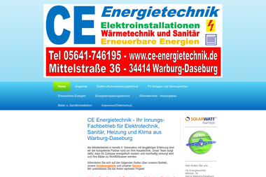 ce-energietechnik.de - Elektriker Warburg