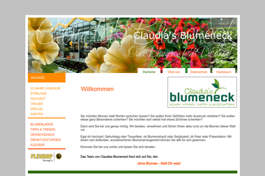 claudiasblumeneck.de - Blumengeschäft Herzberg Am Harz