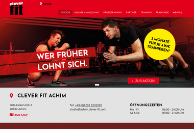 clever-fit.com/fitness-studios/clever-fit-achim - Personal Trainer Achim
