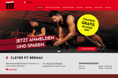clever-fit.com/fitness-studios/clever-fit-bernau-bei-berlin.html - Personal Trainer Bernau Bei Berlin