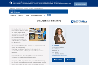 concordia.de/nicole-wittbold - Versicherungsmakler Sehnde