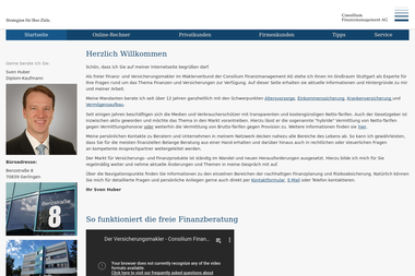 consilium-huber.de - Finanzdienstleister Gerlingen