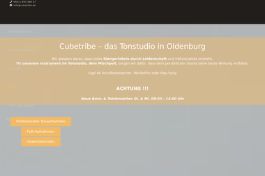 cubetribe.de - Tonstudio Oldenburg