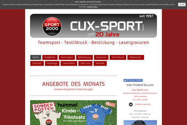 cux-sport.de - Graveur Cuxhaven