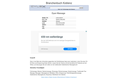 cylex-branchenbuch-koblenz.de/firma-home/dyan-massage-6355221.html - Masseur Koblenz