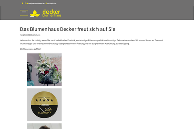 decker-blumen.de - Blumengeschäft Würzburg