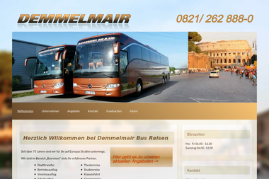 demmelmair-bus-reisen.de - Kleintransporte Friedberg