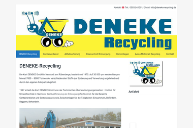 deneke-recycling.de - Abbruchunternehmen Neustadt Am Rübenberge