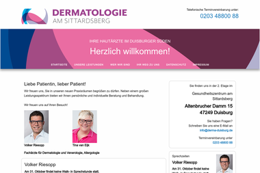 derma-duisburg.de - Dermatologie Duisburg