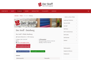 der-stoff.de/fillialen/der-stoff/duisburg.html - Nähschule Duisburg