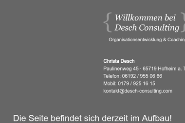 desch-consulting.com - Unternehmensberatung Hofheim Am Taunus