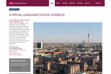 die12sterne.eu - Sprachenzentrum Berlin