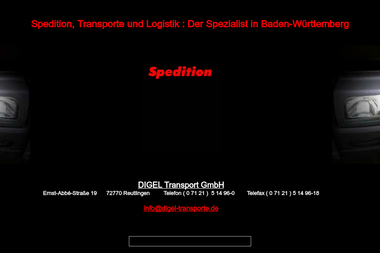 digel-transporte.de/index2.htm - Kleintransporte Reutlingen
